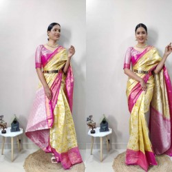 Premium Kanchipuram silk ready to wear saree